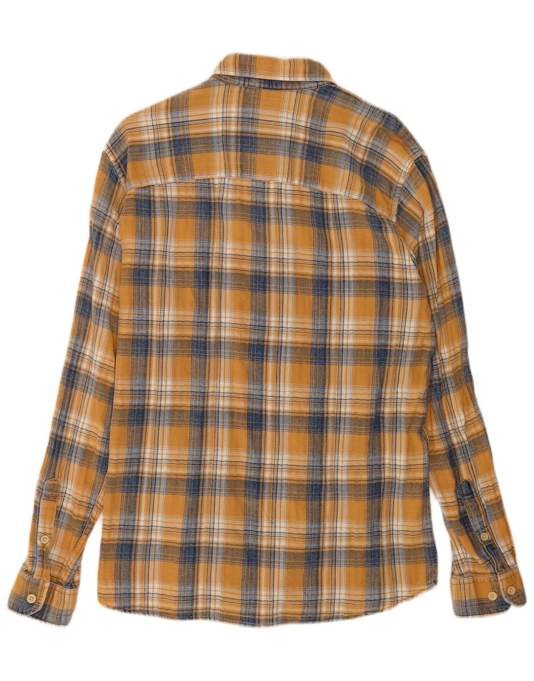 Camisa masculina de flanela Jack & Jones grande algodão xadrez amarelo