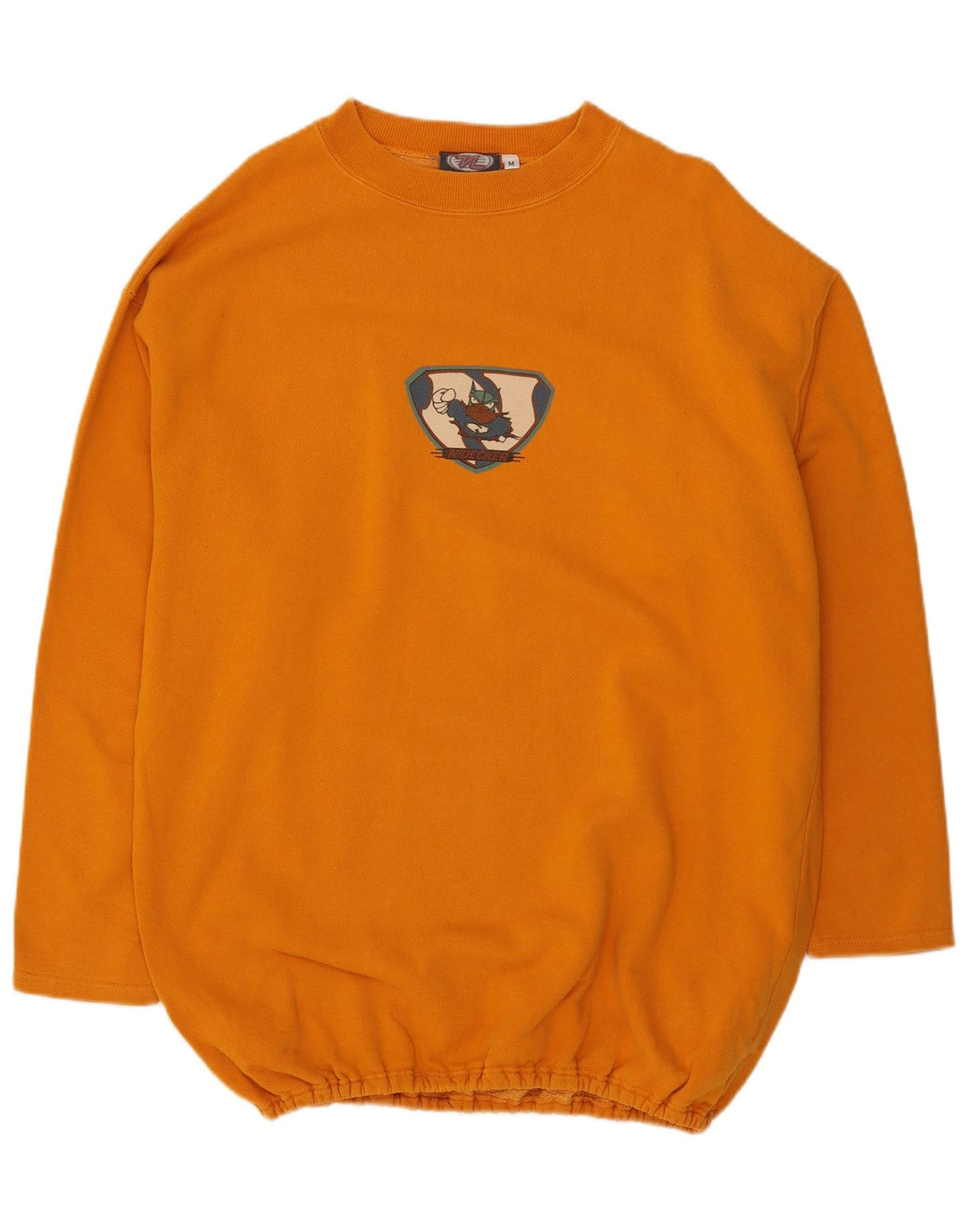Moletom feminino NIDECKER com estampa gráfica, médio, laranja, algodão, retrô