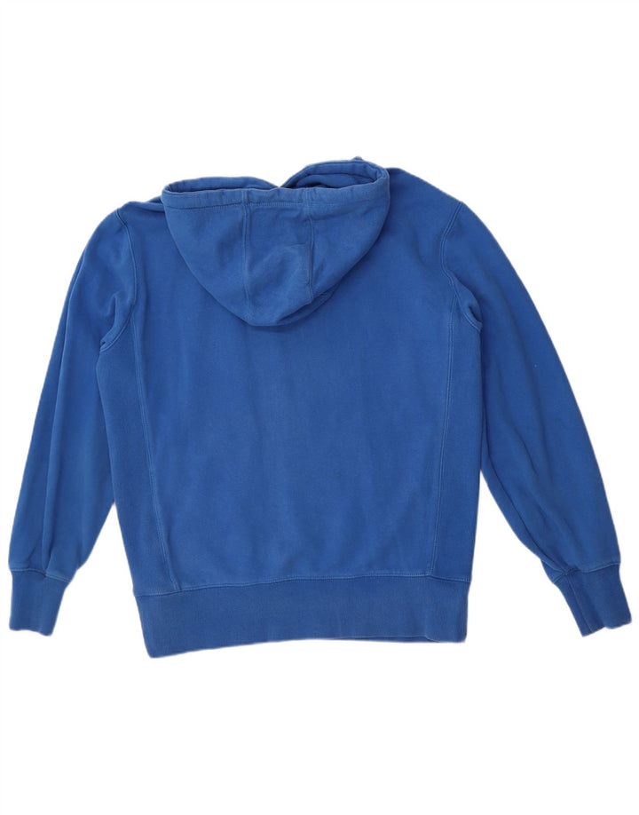 Suéter com capuz masculino Superdry médio azul algodão