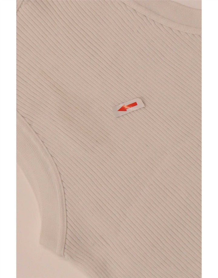 Top colete feminino Massimo Dutti UK 14 grande branco