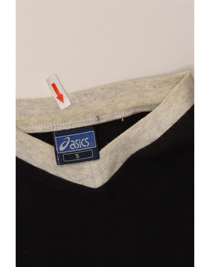 Camiseta masculina ASICS top pequeno algodão preto