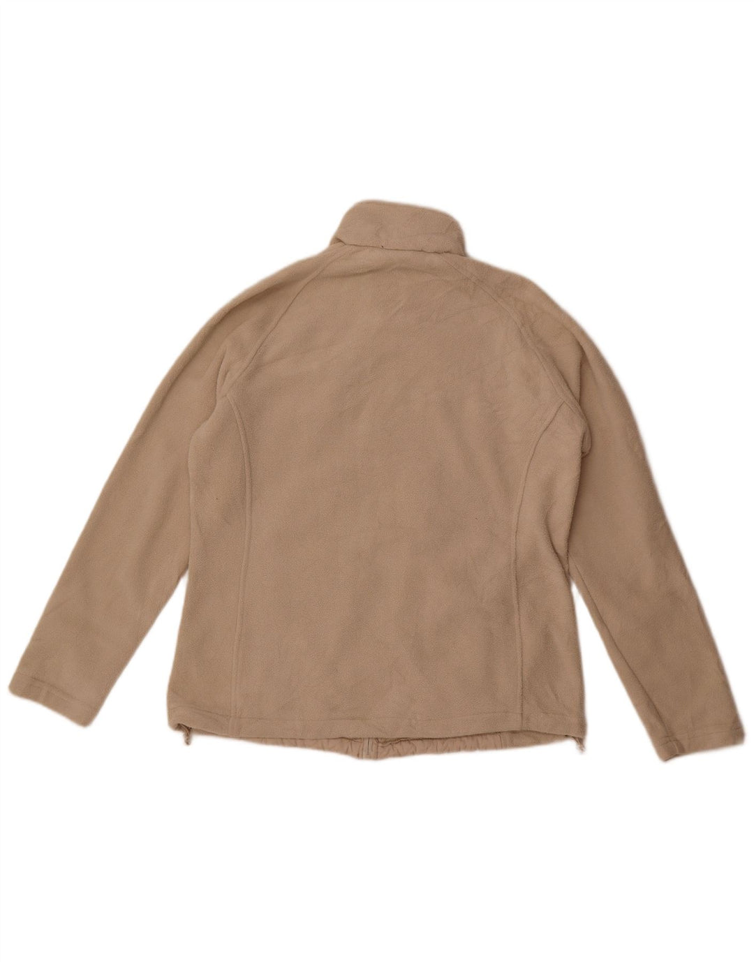 Jaqueta de lã feminina New Balance UK 16 grande poliéster bege
