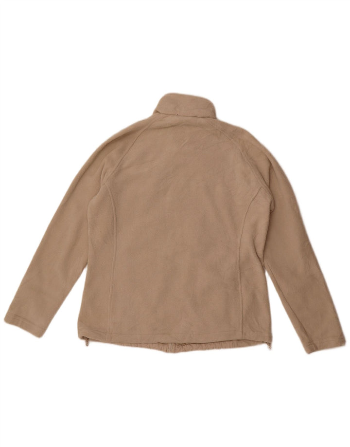 Jaqueta de lã feminina New Balance UK 16 grande poliéster bege