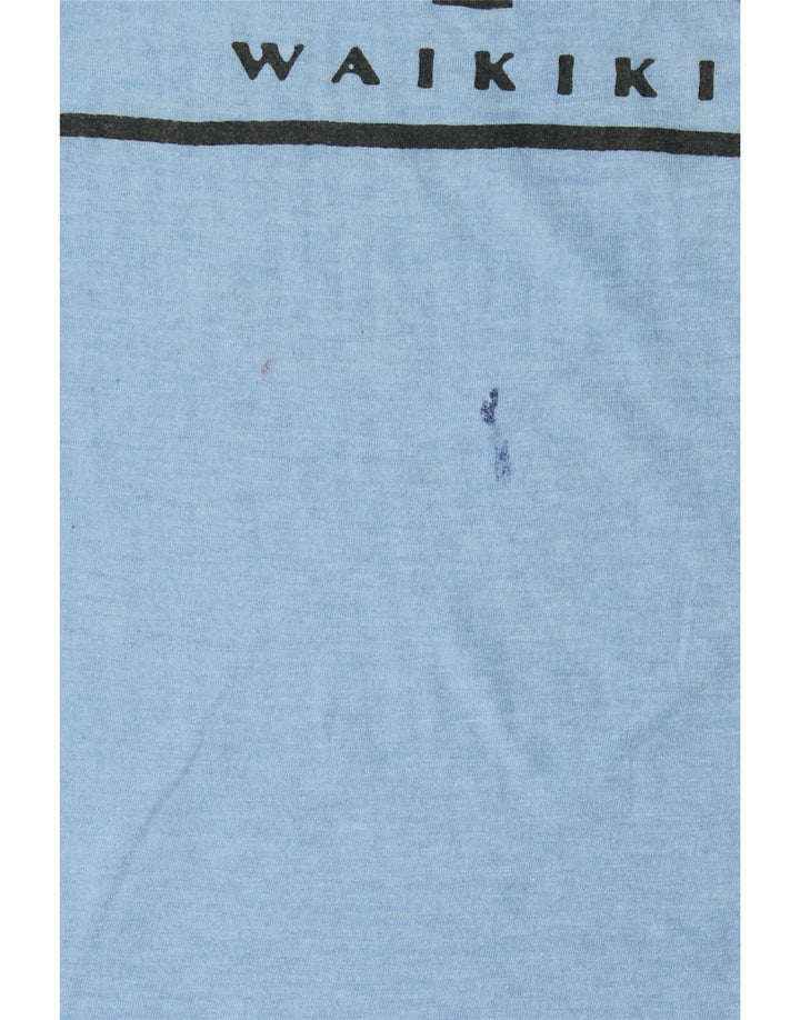 Camiseta gráfica masculina Billabong top pequeno algodão azul