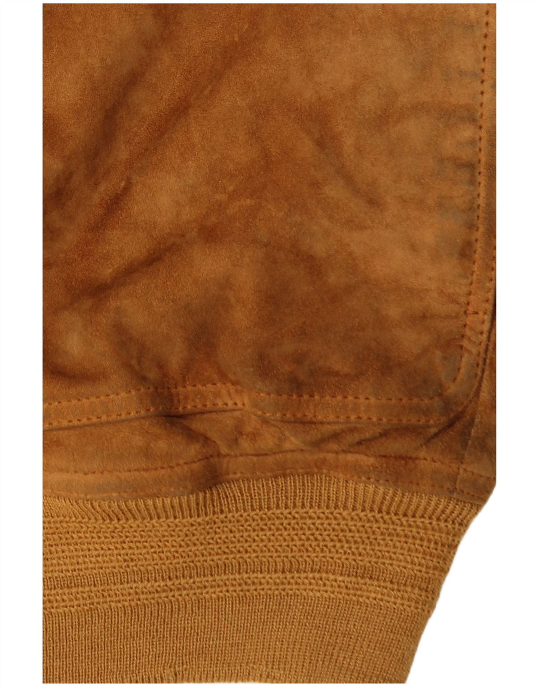 Jaqueta bomber masculina vintage de camurça UK 40 grande marrom