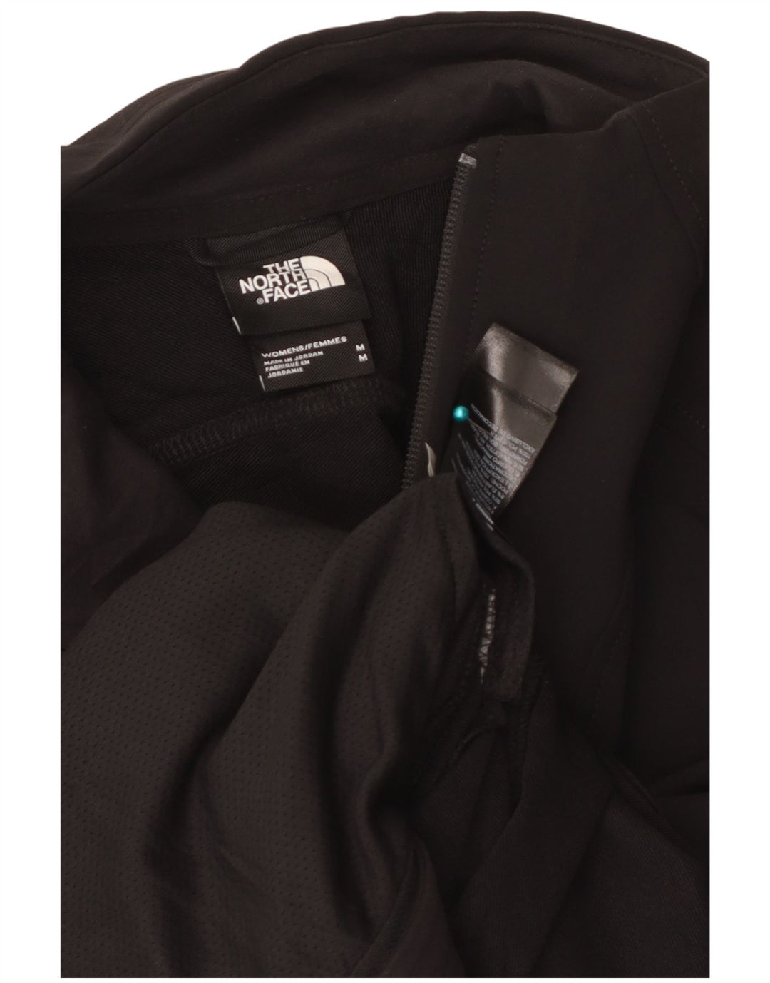 Jaqueta de treino feminina The North Face UK 14 poliéster preto médio