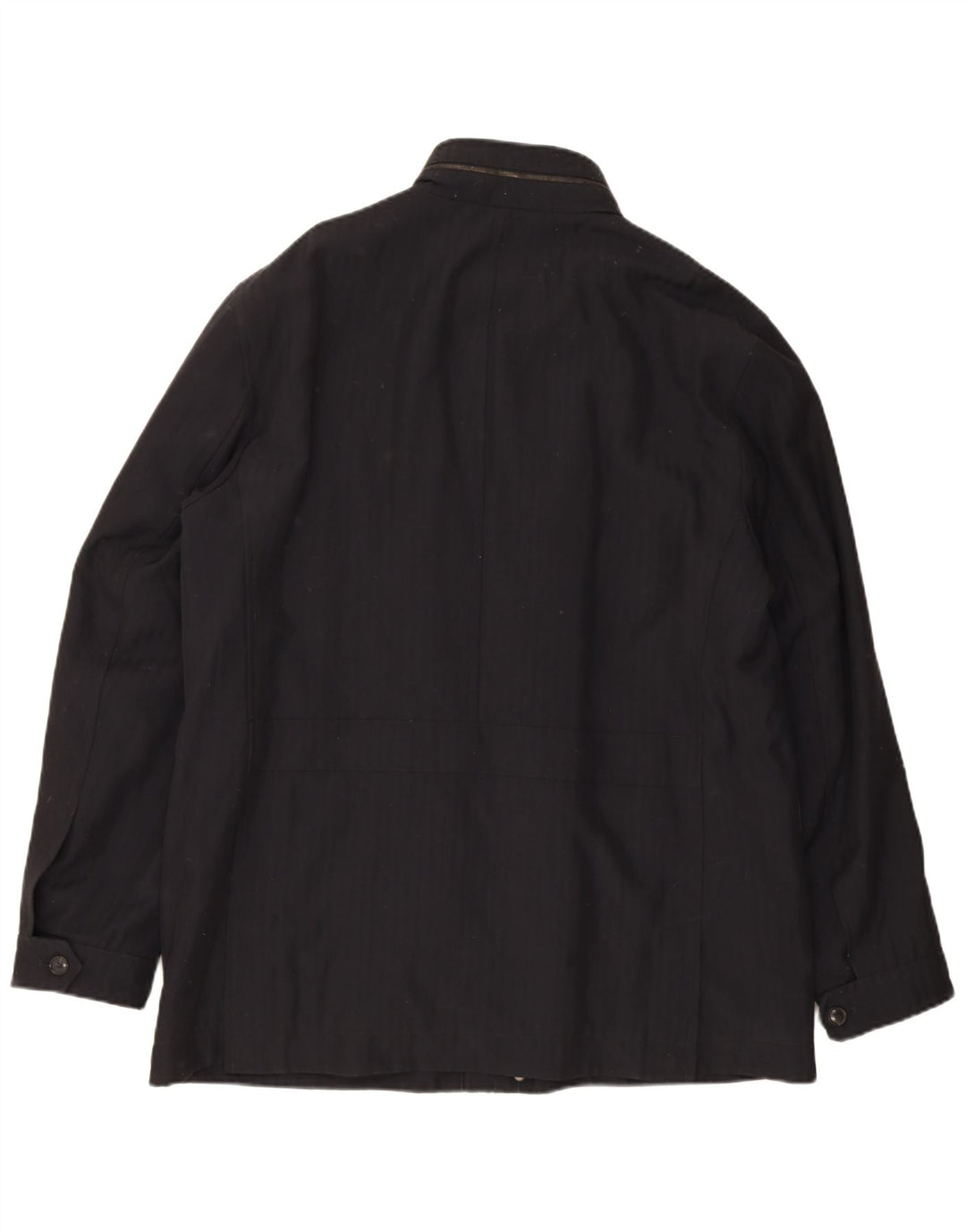 Jaqueta corta-vento masculina Hugo Boss IT 56 3XL lã virgem preta