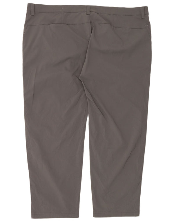 Calvin Klein Mens Golf Straight Chino Trousers W46 L29 Grey Polyester