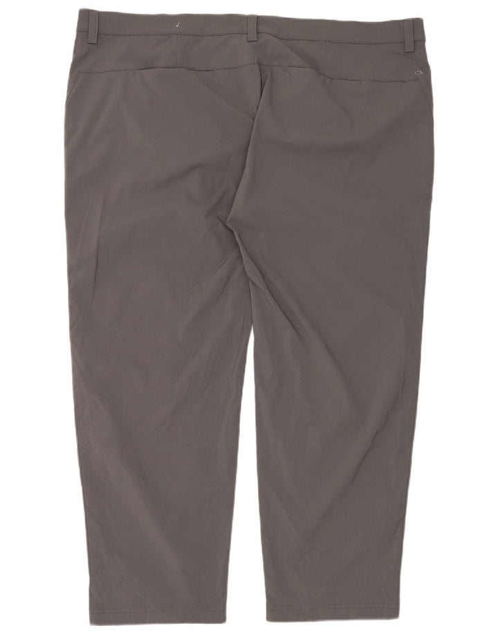 Calça Chino Calvin Klein Masculina Golf Straight W46 L29 Cinza Poliéster