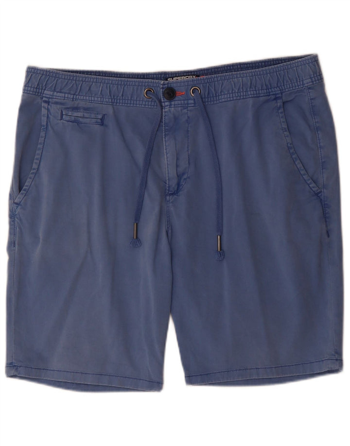 Shorts Chino Masculino Superdry XL W38 Azul Algodão