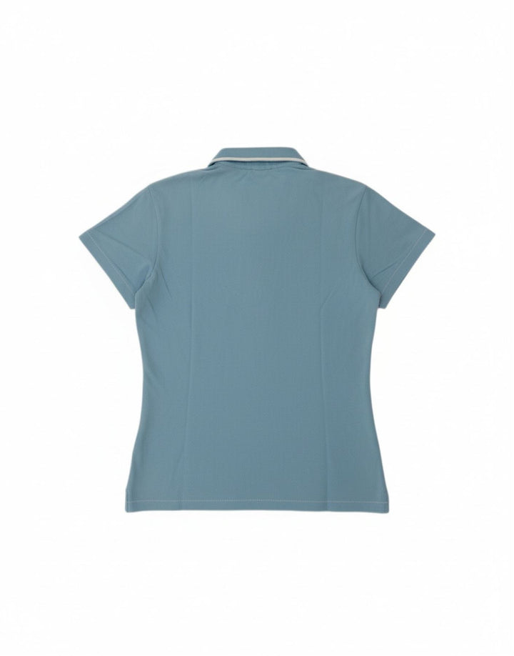 Camisa polo masculina GAS de algodão azul médio