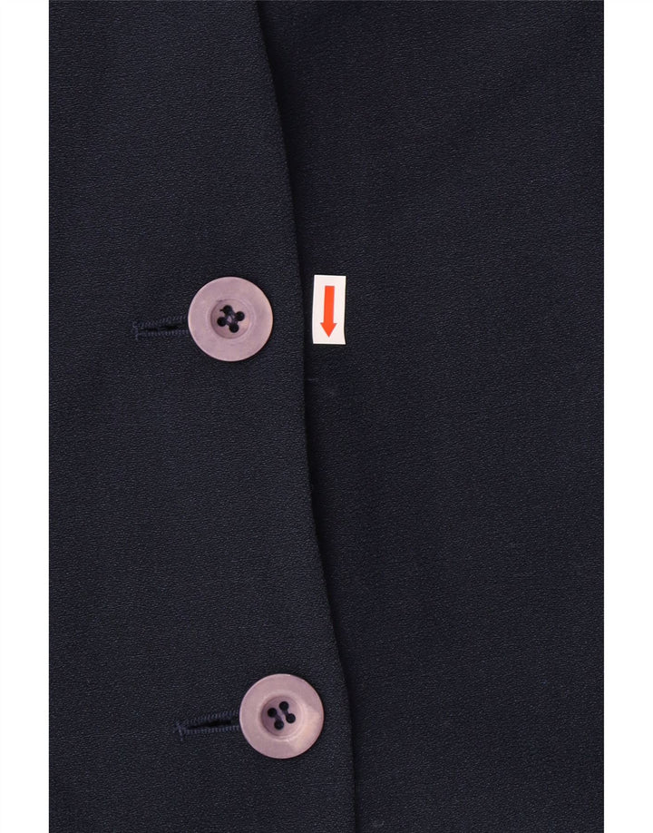 Jaqueta blazer feminina LUISA SPAGNOLI com 3 botões Reino Unido 14 azul marinho médio