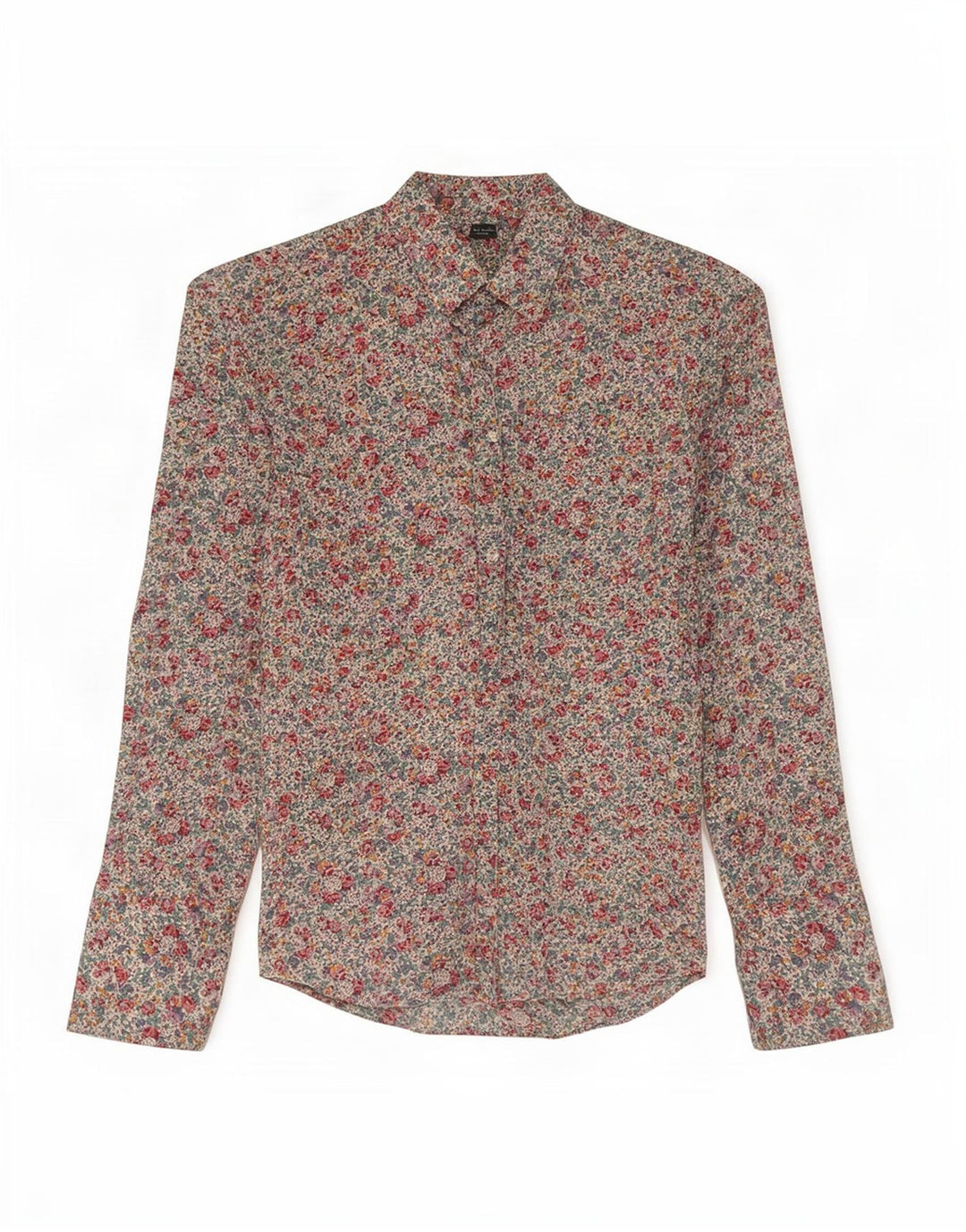 Camisa formal masculina Paul Smith tamanho 42 16 1/2 grande floral multicolorido