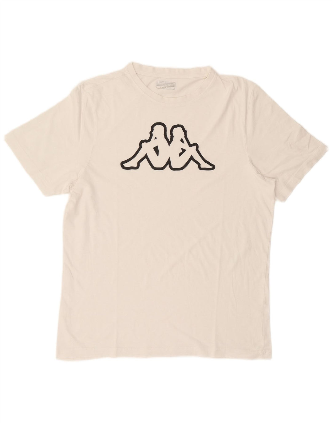 Camiseta gráfica masculina Kappa Top grande branco