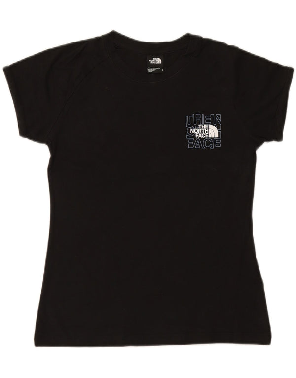Camiseta feminina gráfica THE NORTH FACE UK 14 algodão preto médio