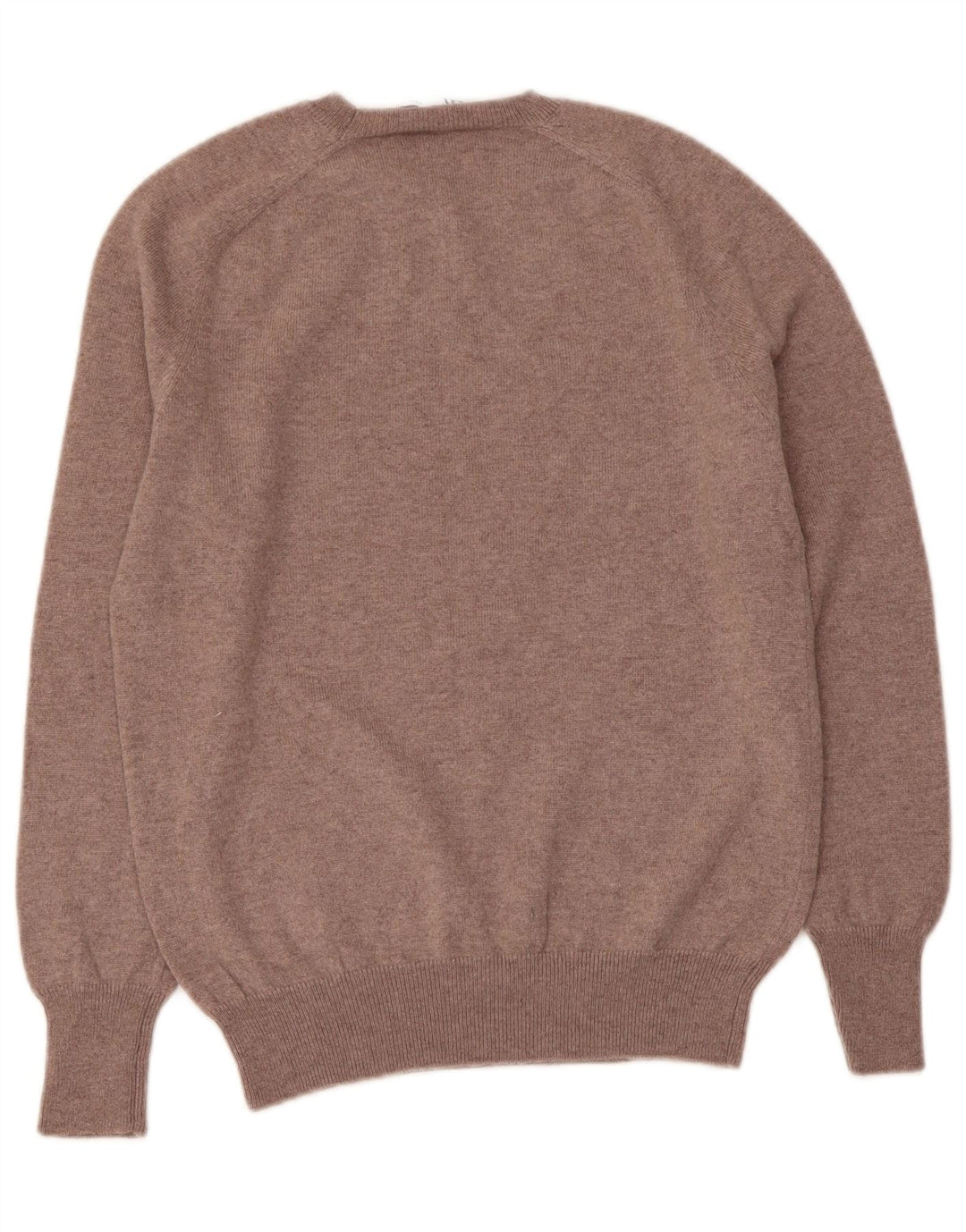 Suéter feminino ZARA com gola redonda, Reino Unido 12, marrom médio