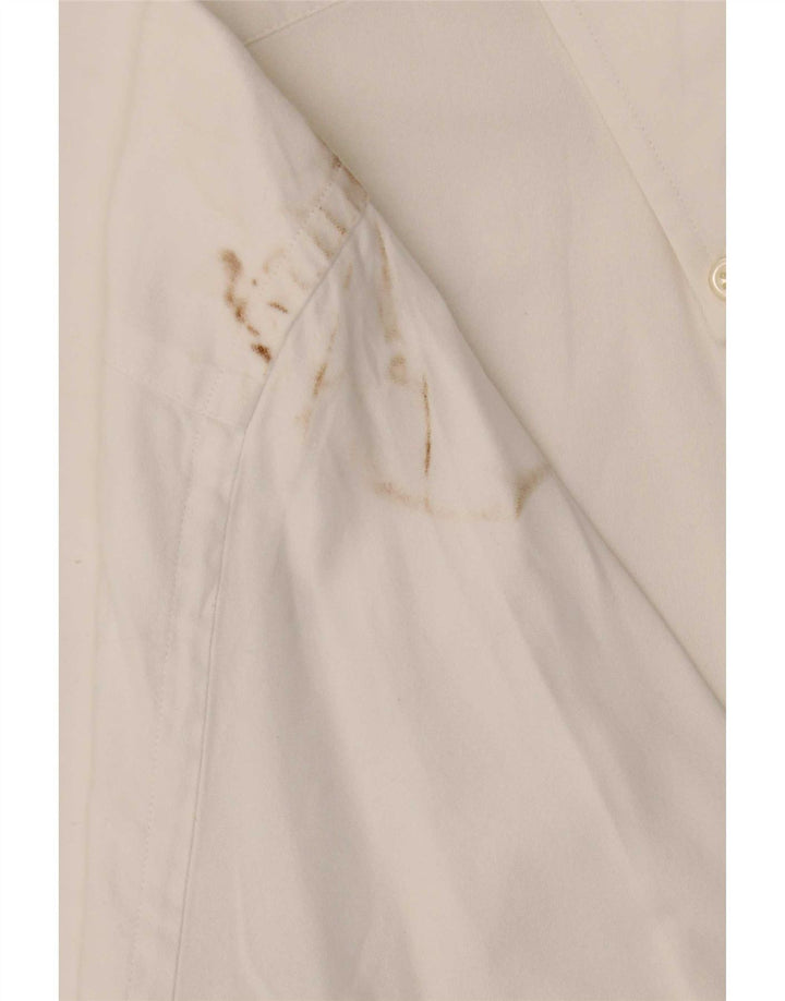 Camisa masculina Tommy Hilfiger Slim Fit média branca