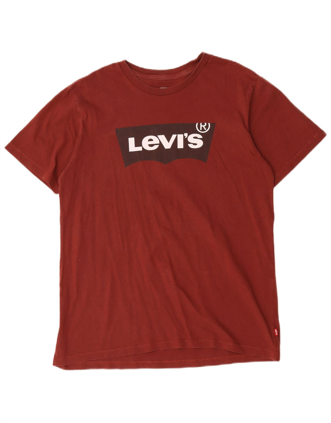 Camiseta gráfica masculina Levi's Top médio algodão Borgonha