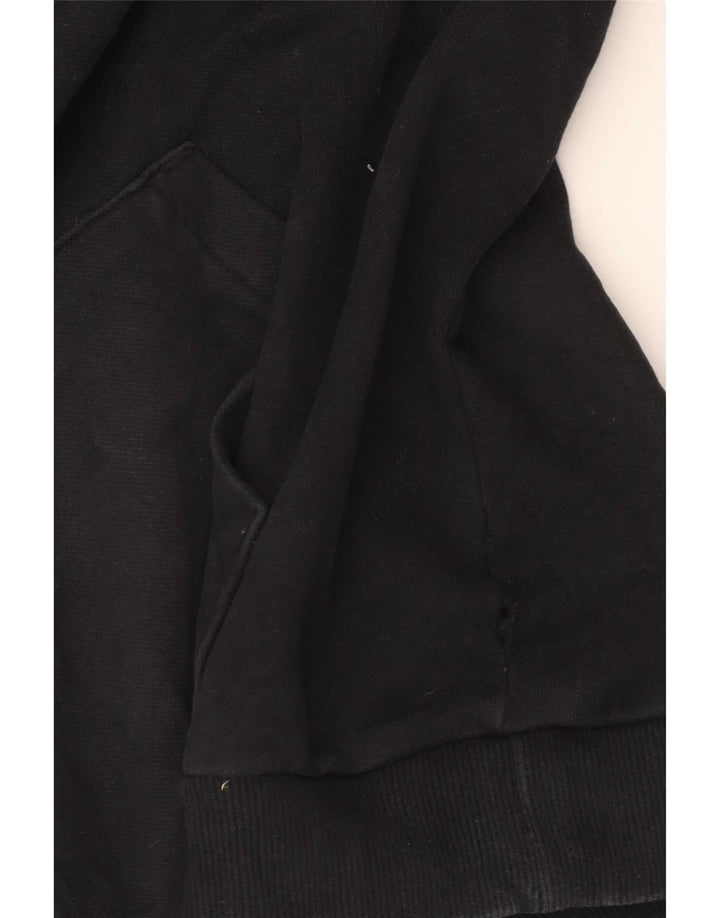 Suéter com capuz gráfico masculino Puma grande preto