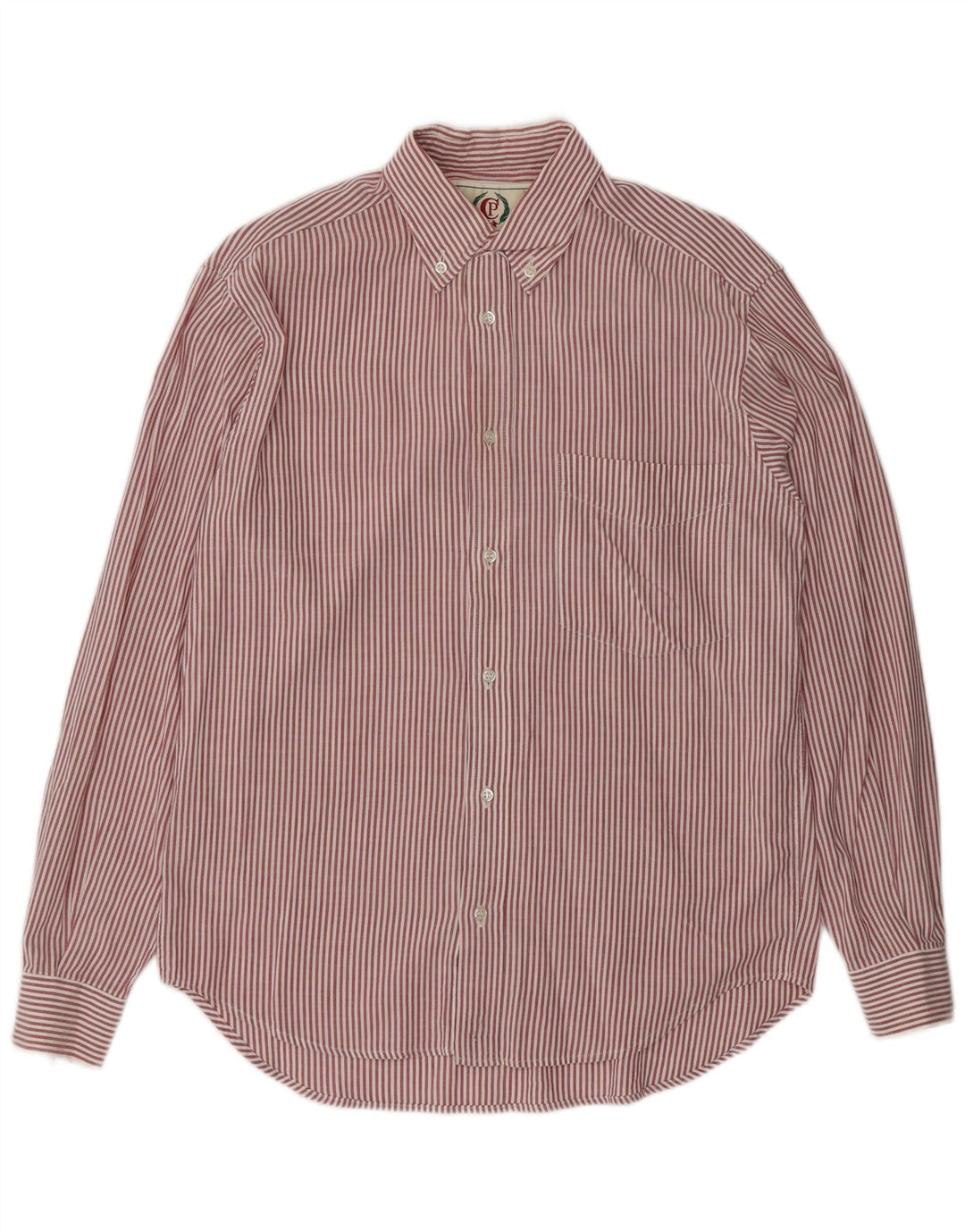 Camisa masculina PEROSINO listrada vermelha média