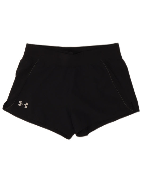 Shorts esportivos femininos Under Armour UK 10 pequenos pretos