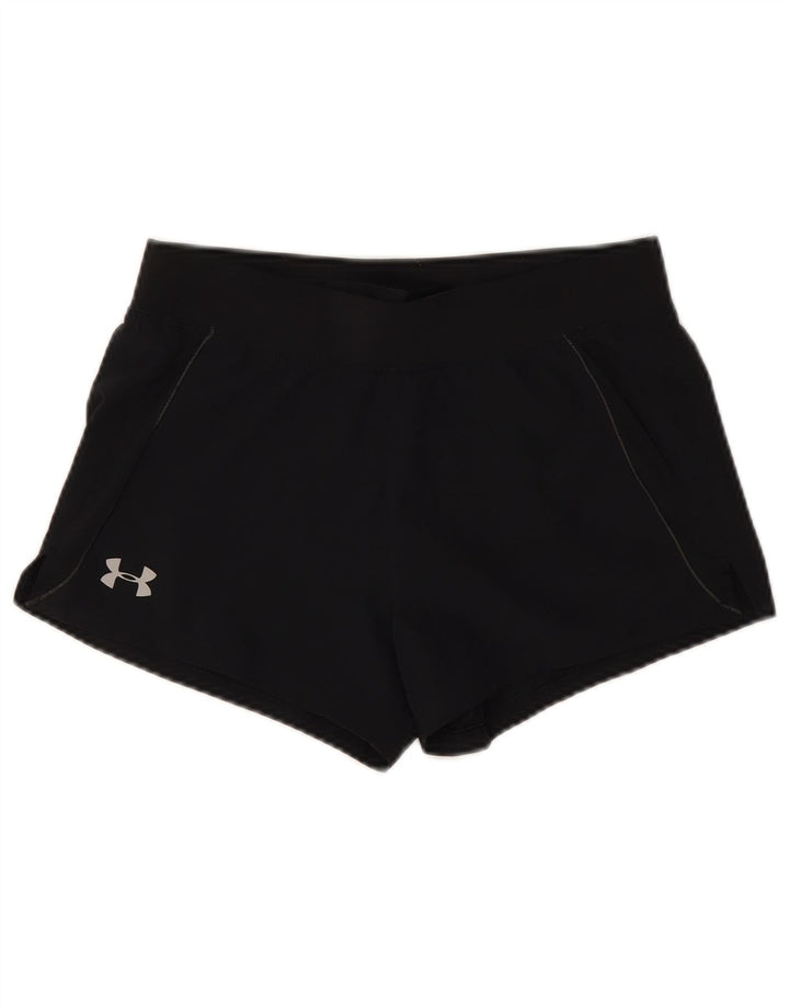 Shorts esportivos femininos Under Armour UK 10 pequenos pretos