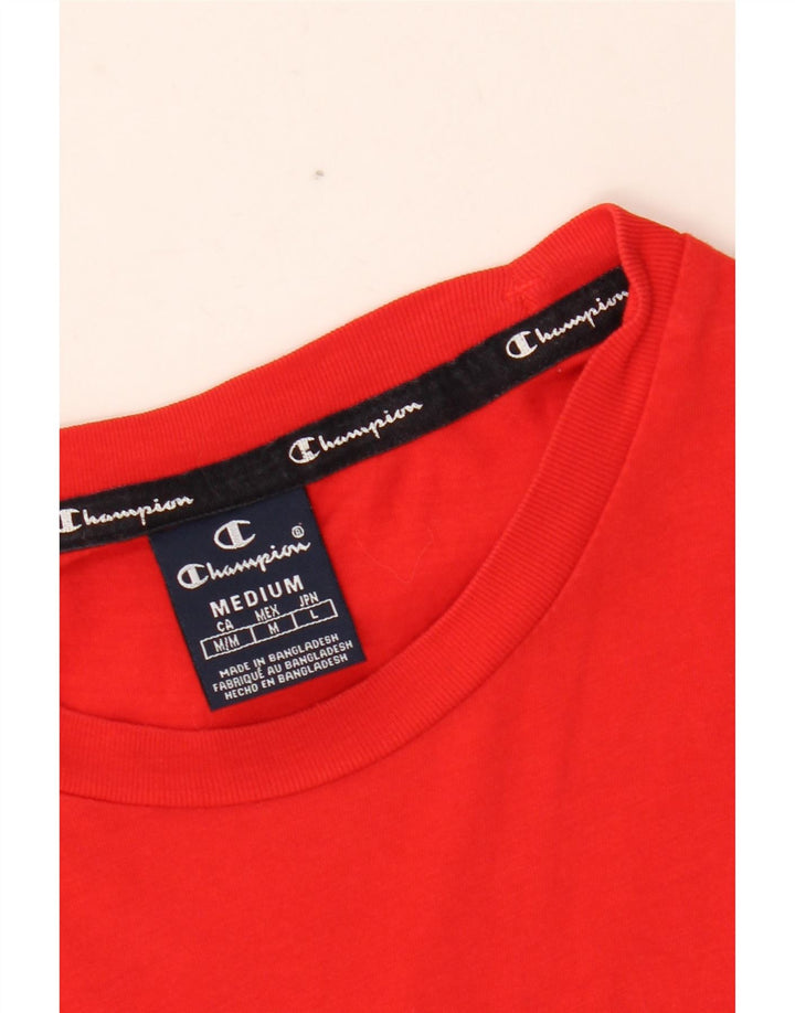 Camiseta gráfica masculina CHAMPION Top médio vermelho