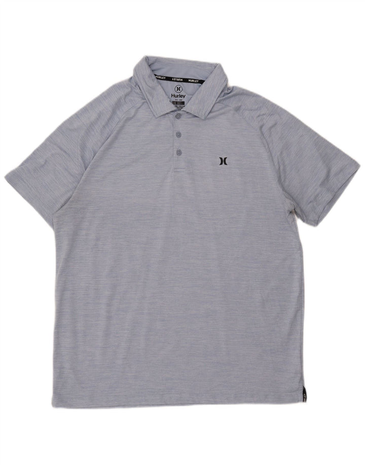 Camisa polo masculina HURLEY grande poliéster azul