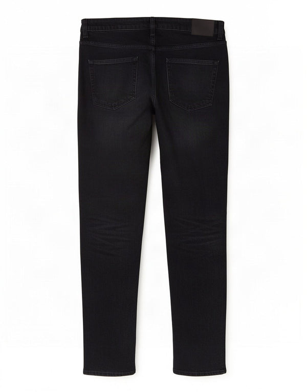 Zara Jeans feminino cintura alta slim EU 40 médio W30 L30 algodão preto