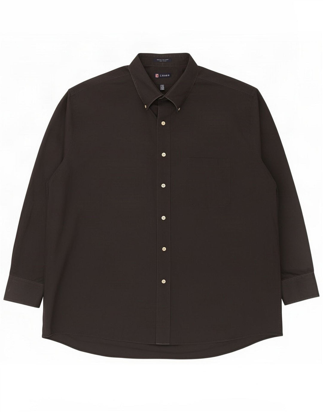 Chaps Camisa masculina de ajuste regular 2XL algodão preto