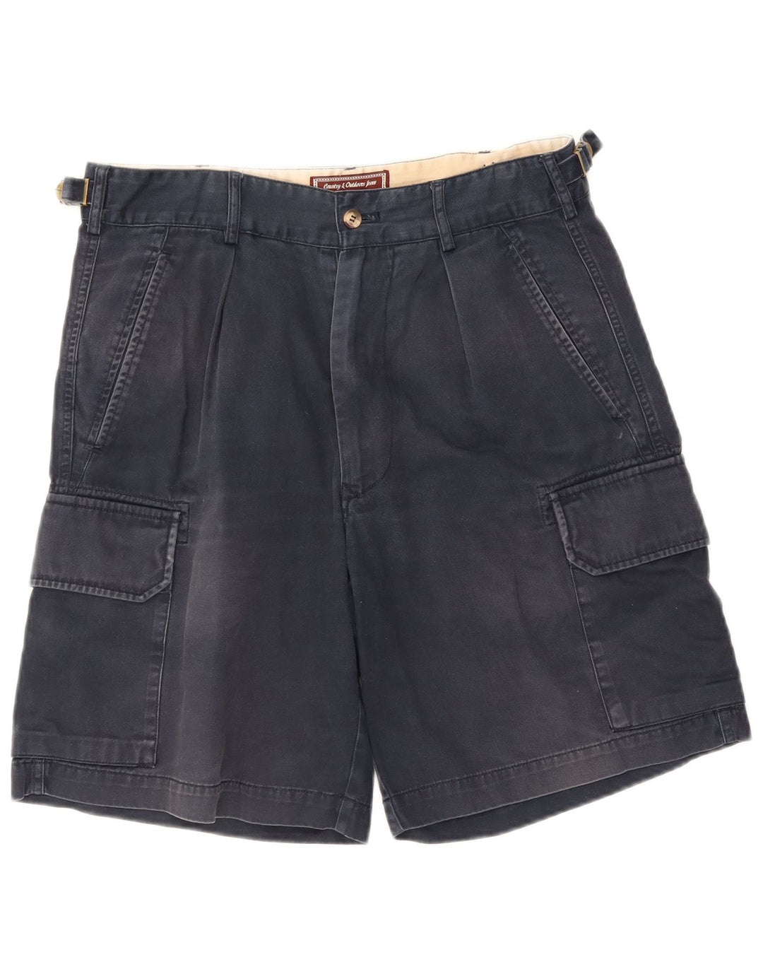 Marlboro Classics Mens Cargo Shorts EU 48 Médio W32 Azul Marinho Algodão