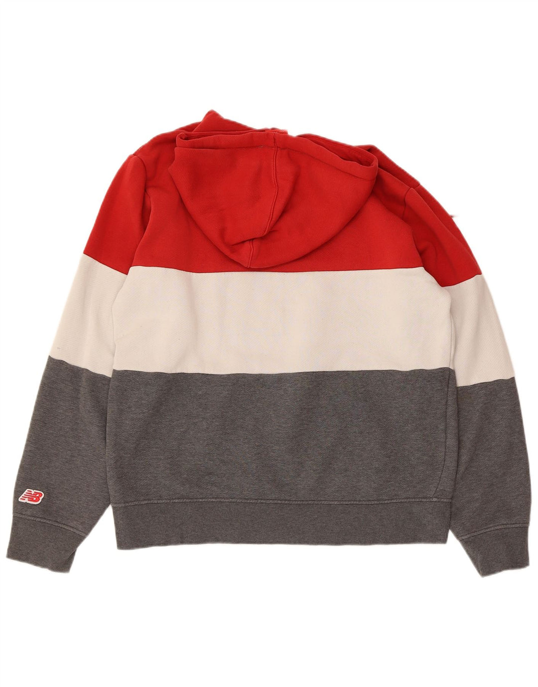 Moletom com capuz gráfico masculino NEW BALANCE grande bloco colorido multicolorido