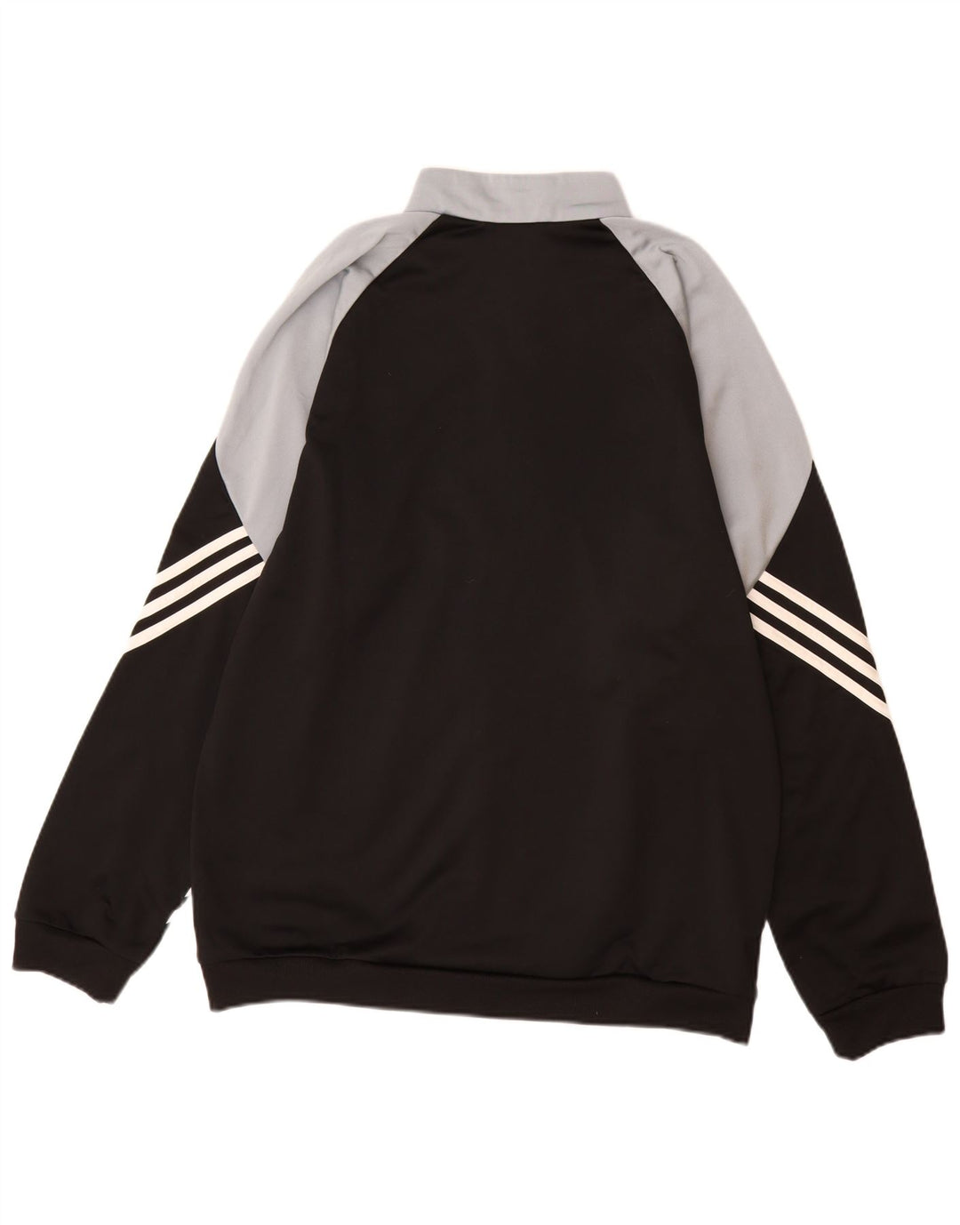 ADIDAS Mens Tracksuit Top Jacket Grande Preto Colourblock Poliéster
