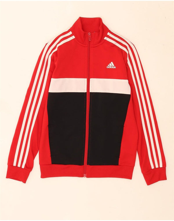 Jaqueta Adidas Boys Aeroready Tracksuit 9-10 Anos Vermelho Colorblock