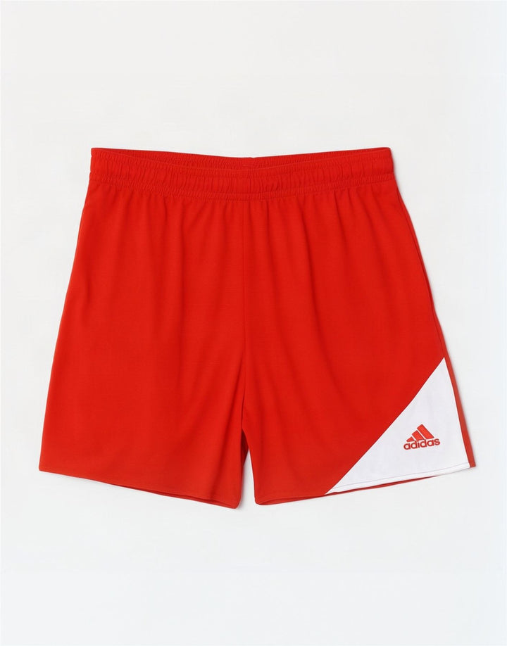Adidas Masculino Climalite Sport Shorts 2XL Vermelho Colorblock Poliéster