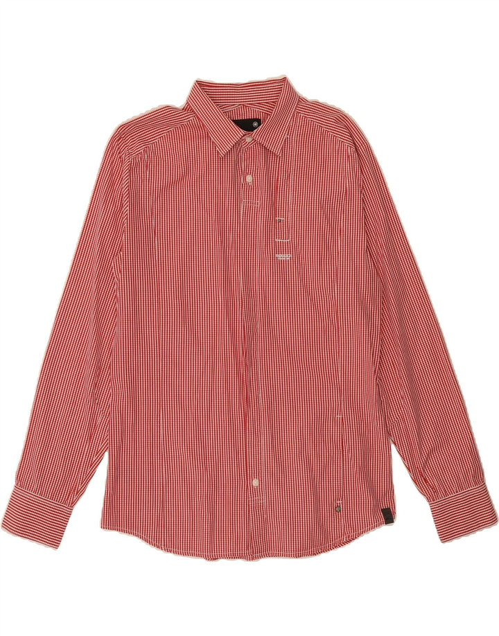 G-STAR Mens Shirt XL Red Pinstripe Cotton Vintage G-Star and Second-Hand G-Star from Messina Hembry 