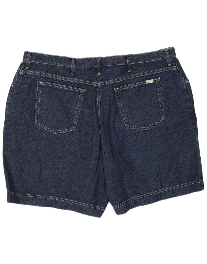 Shorts jeans Lee Womens Riders EUA 24 4XL W46 algodão azul marinho