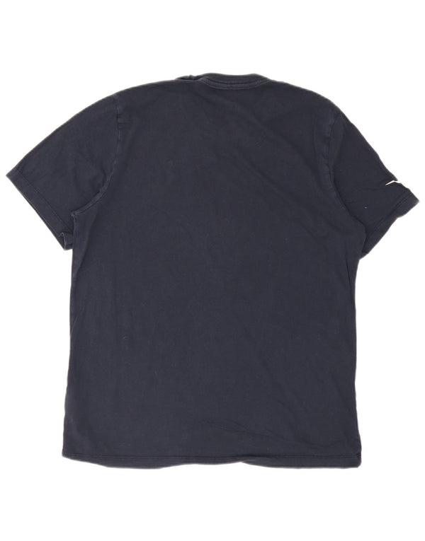 Camiseta masculina Nike grande algodão azul marinho