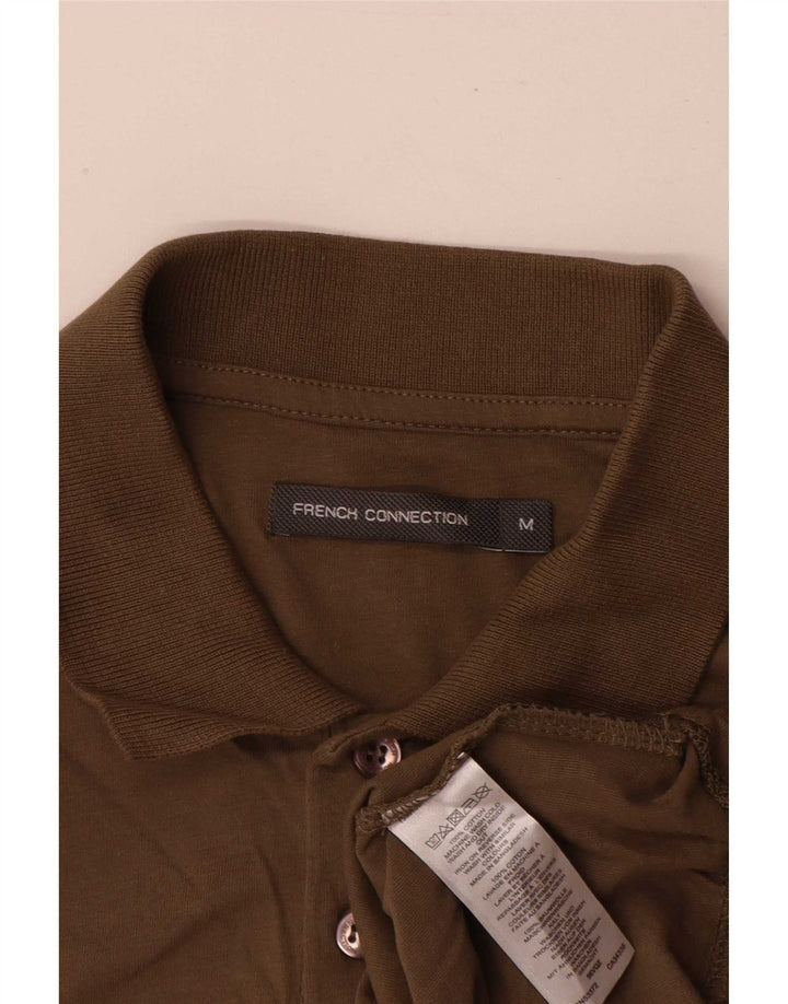 Camisa polo masculina French Connection algodão cáqui médio