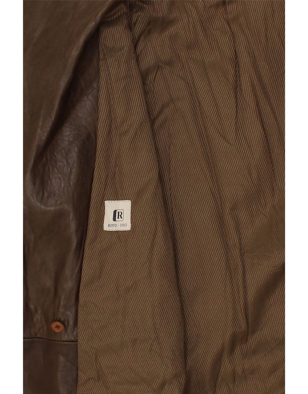 VINTAGE Womens Leather Coat IT 40 Small Brown Leather Vintage Vintage and Second-Hand Vintage from Messina Hembry 