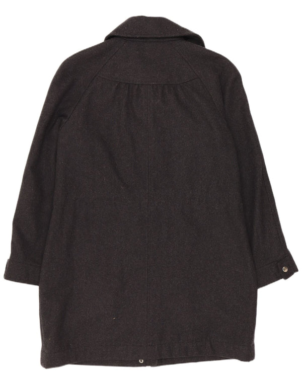 Sobretudo feminino Laura Ashley Reino Unido 8 lã cinza pequena