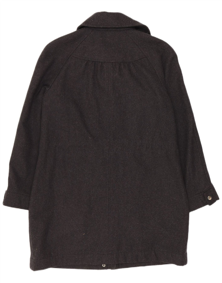 Sobretudo feminino Laura Ashley Reino Unido 8 lã cinza pequena