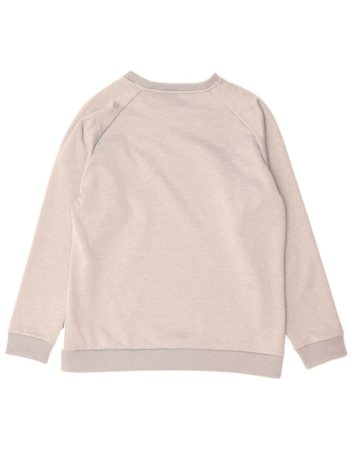 Tommy Hilfiger moletom gráfico masculino jumper poliéster cinza médio