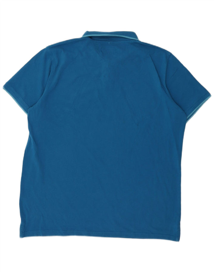 Camisa polo masculina Carrera grande azul