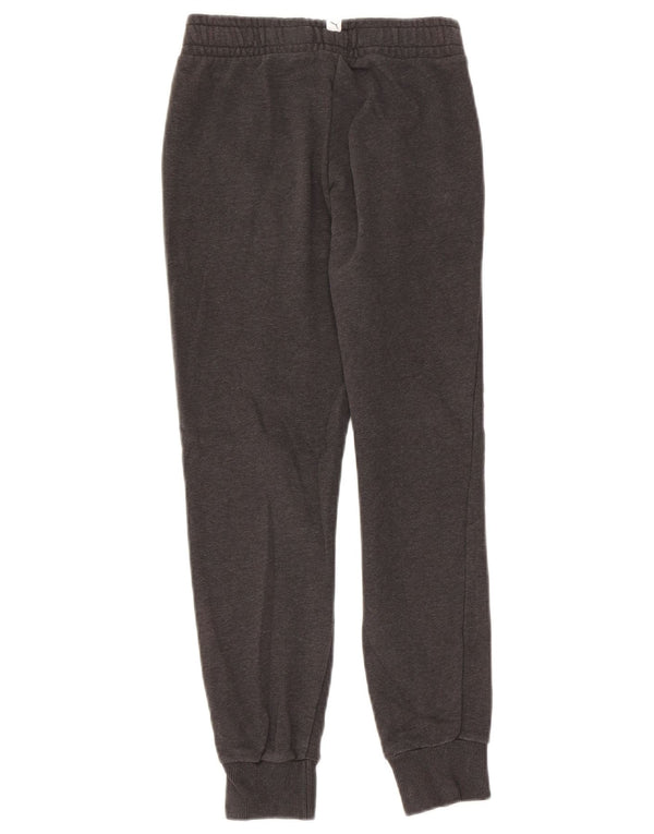 Puma Meninas Calças de Treino Joggers 11-12 Anos Cinza Algodão