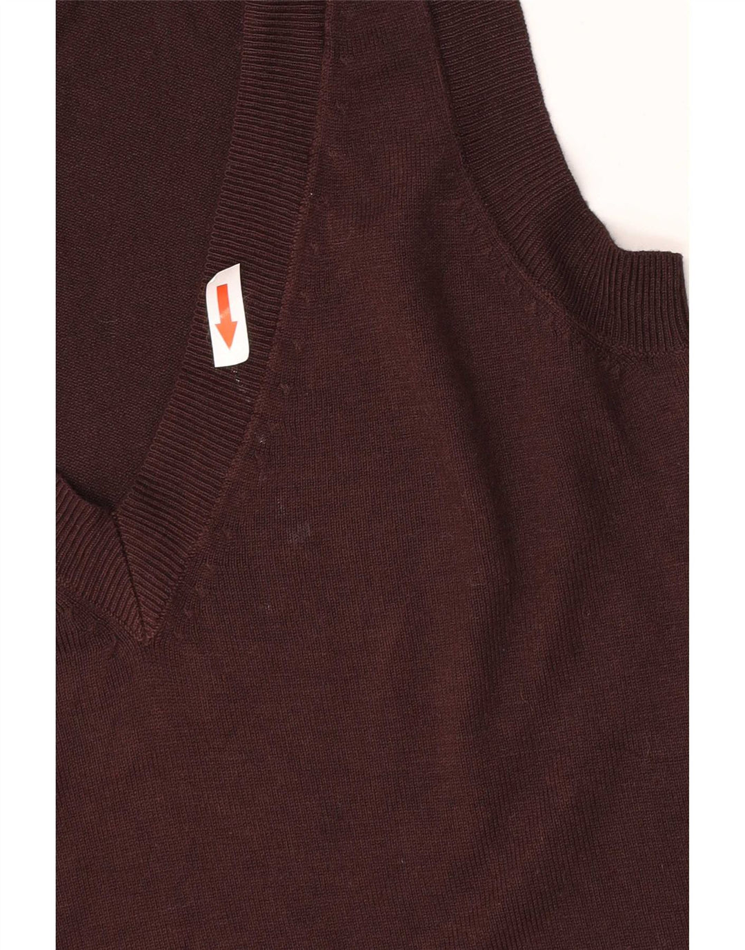 Colete feminino Zara UK 10 pequeno viscose marrom