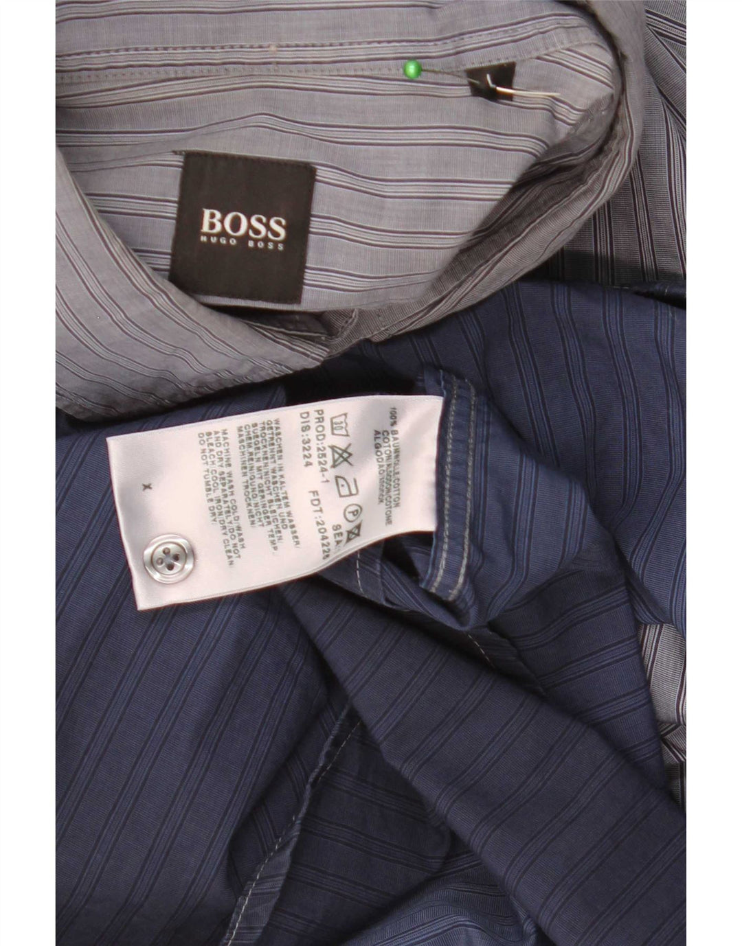 Camisa masculina Hugo Boss grande azul tie-dye algodão