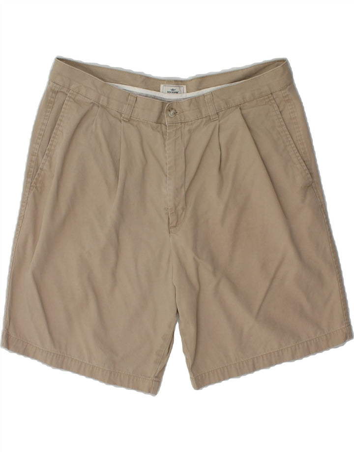 DOCKERS Mens Relaxed Fit Chino Shorts W38 XL Beige Cotton Vintage Dockers and Second-Hand Dockers from Messina Hembry 