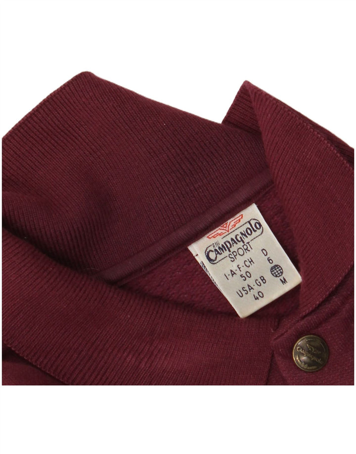 F.LLI Campagnolo moletom gráfico masculino Jumper Reino Unido 40 Médio Borgonha