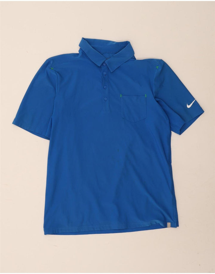Camisa polo masculina Nike Dri Fit poliéster azul médio